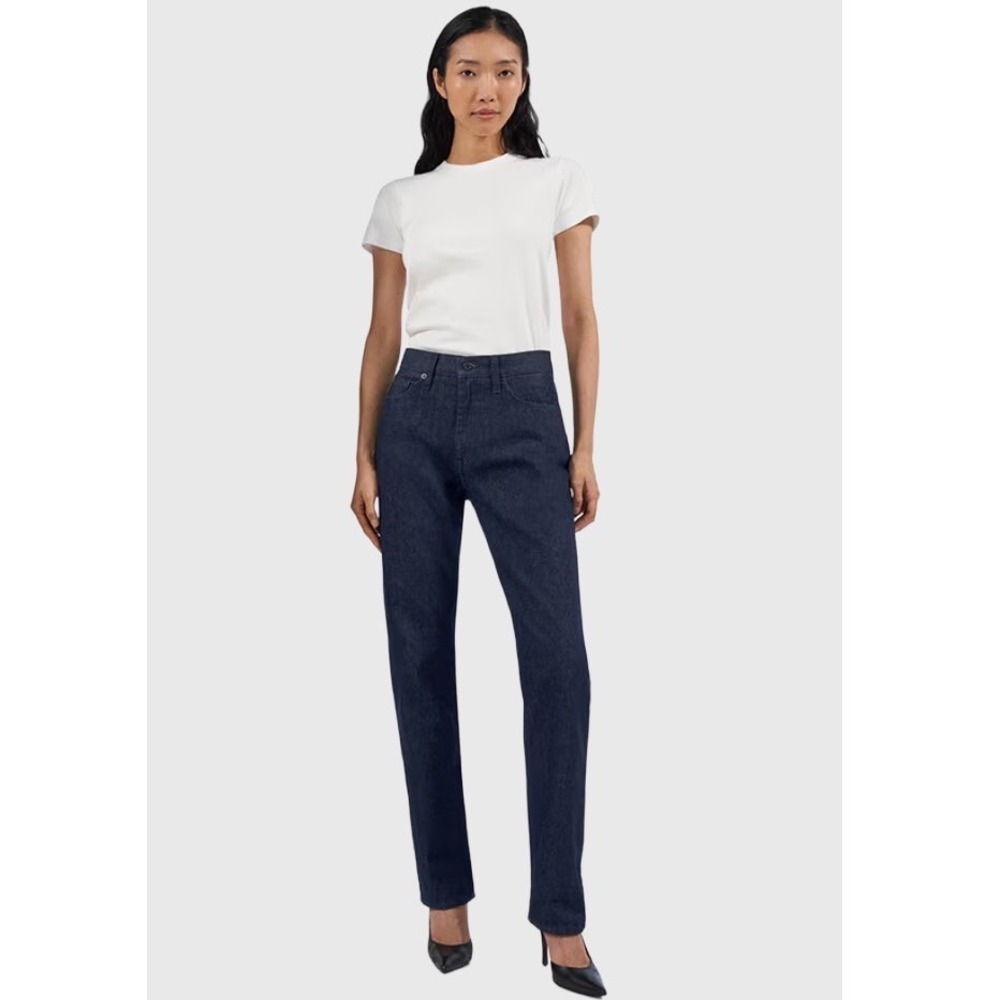 Helmut‎ Lang Uniqlo Women's Straight Leg Jeans Indigo Blue Denim Classic NWOT 29